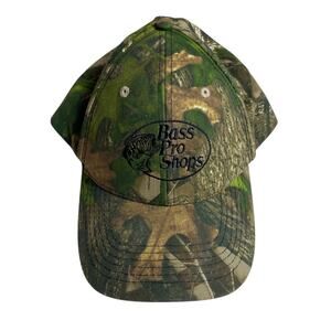 Bass Pro Shops Embroidered Baseball Hat Adjustable Camo SnapBack